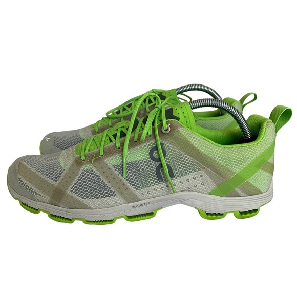 On Running Other - On Running Men's Cloud Racer 2 Running Sneakers In Lime/White Size 9.5
